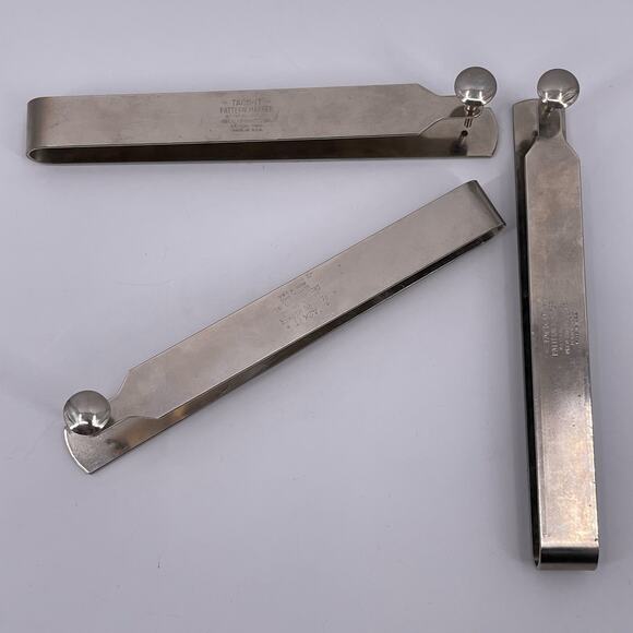 Set of 3 Vintage Metal ORCO 9" Tack It Pattern Markers Sewing Crafting Ohio USA - Picture 10 of 11